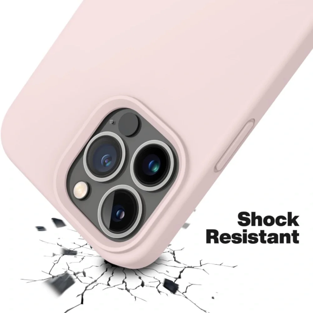 New Compatible with iPhone 13 Pro Case, Silicone Slim Protective Shockproof